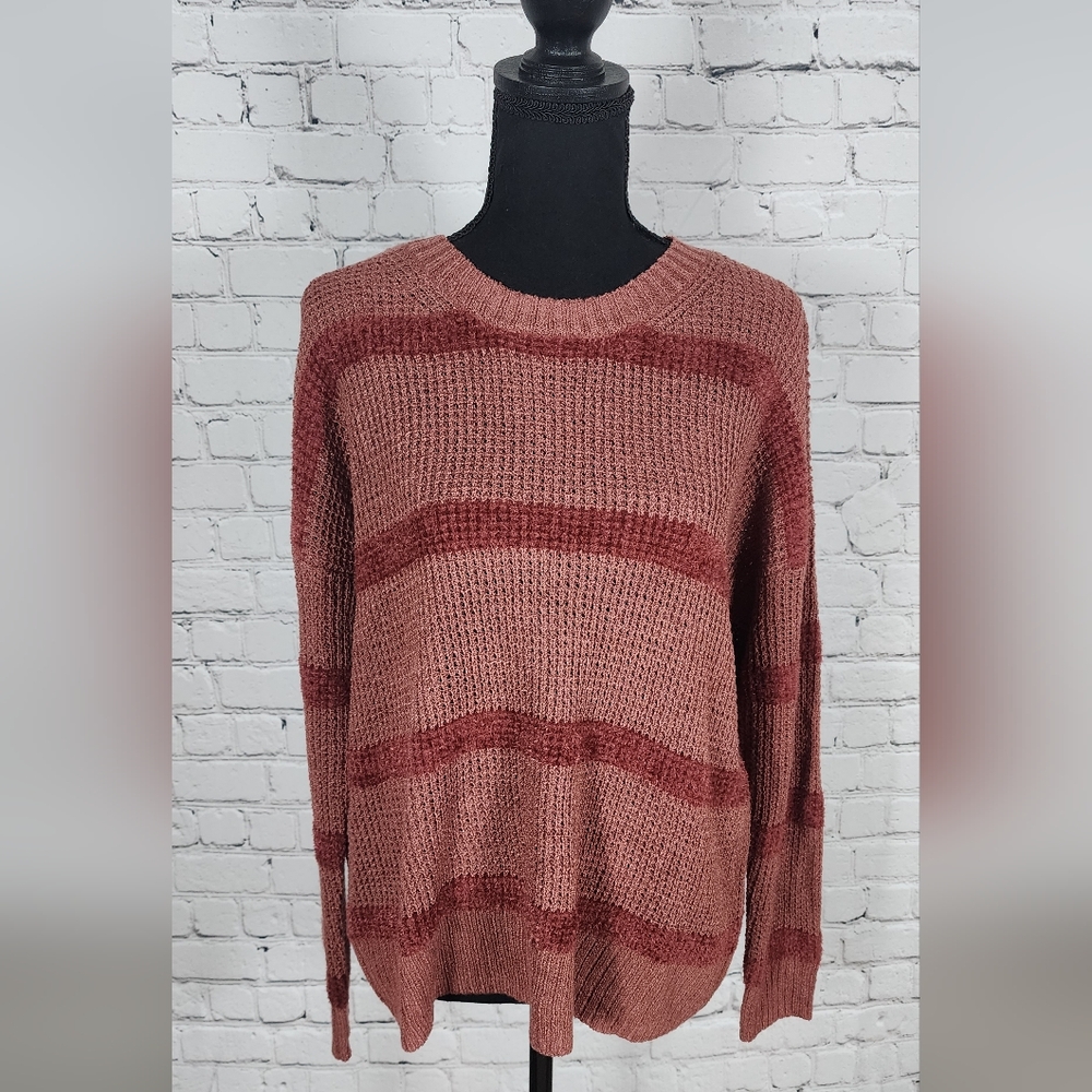 Pinque Dara Tonal Stripe Pullover Large